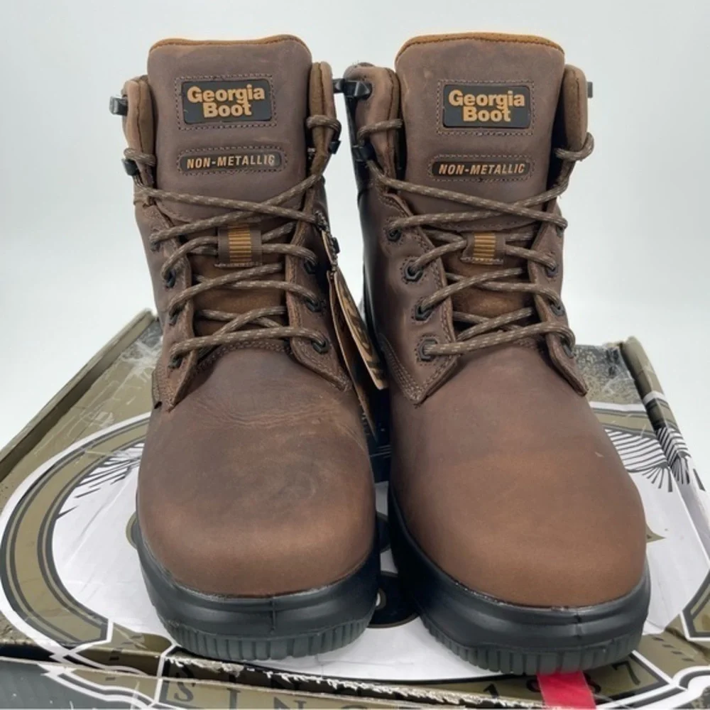 Georgia Men’s FLXpoint Ultra Waterproof Work Boot‎ Brown Size 10.5 Wide NWT